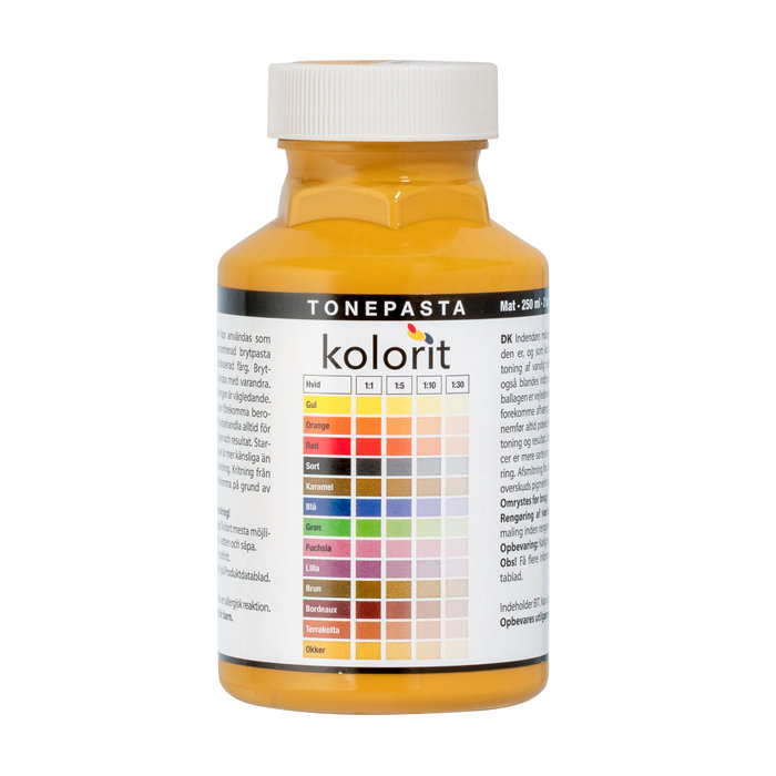 Fargepasta Oker 0,25 liter - Kolorit